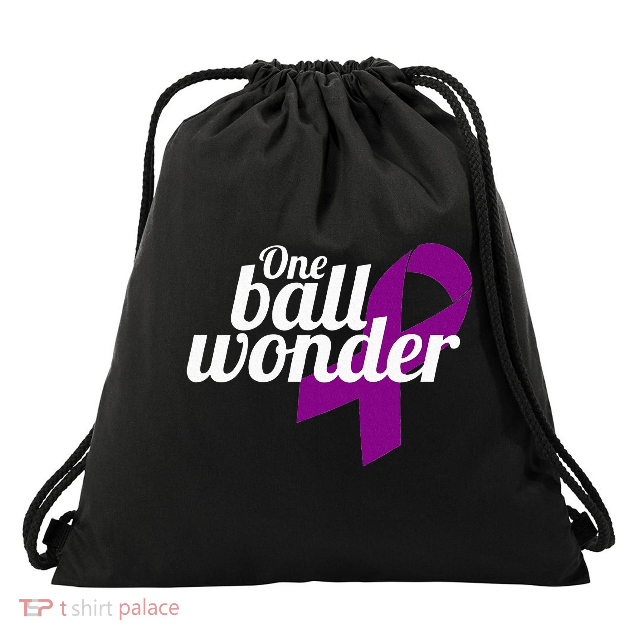 Funny Testicular Cancer Survivor Quote Saying Orchidectomy Drawstring Bag