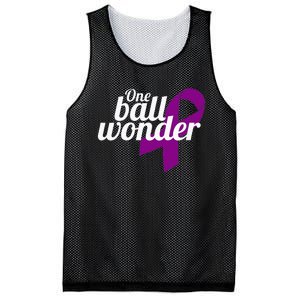 Funny Testicular Cancer Survivor Quote Saying Orchidectomy Mesh Reversible Basketball Jersey Tank