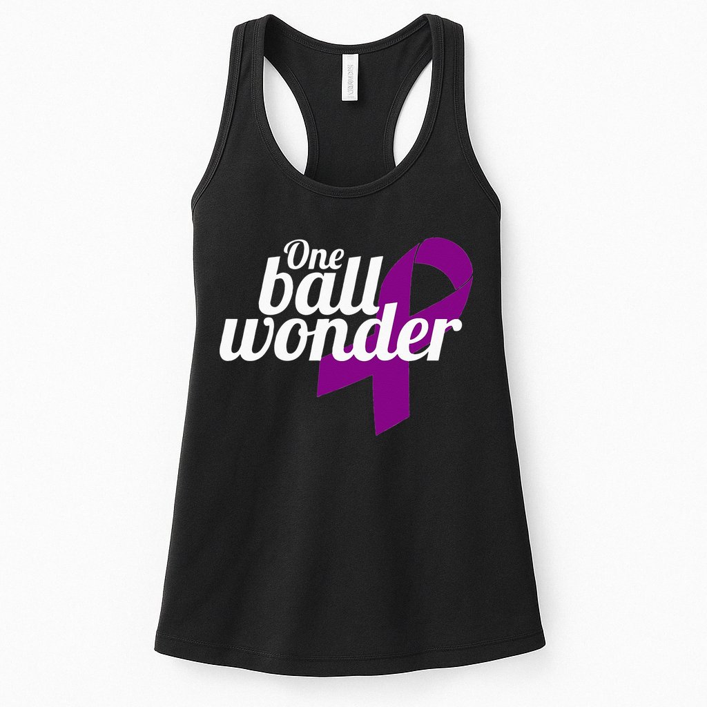 Funny Testicular Cancer Survivor Quote Saying Orchidectomy Womens Tank Top