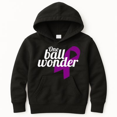 Funny Testicular Cancer Survivor Quote Saying Orchidectomy Kids Hoodie