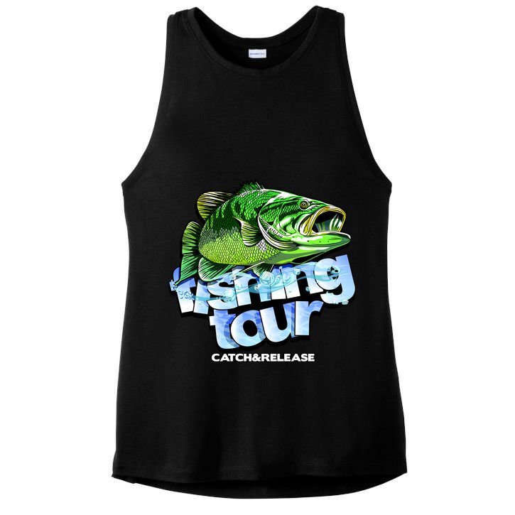 Fishing Tour Catch And Release Ladies PosiCharge Tri-Blend Wicking Tank