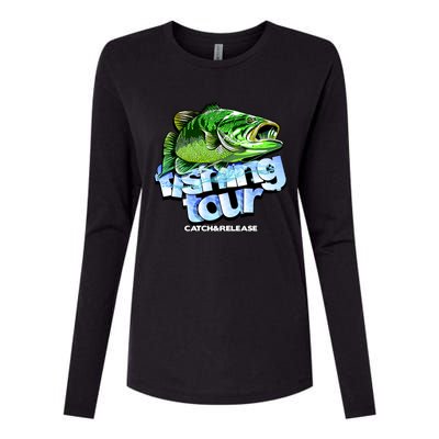 Fishing Tour Catch And Release Womens Cotton Relaxed Long Sleeve T-Shirt