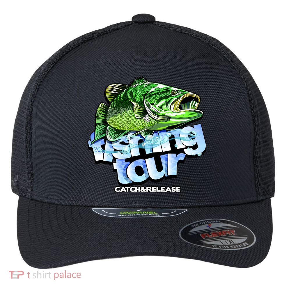 Fishing Tour Catch And Release Flexfit Unipanel Trucker Cap