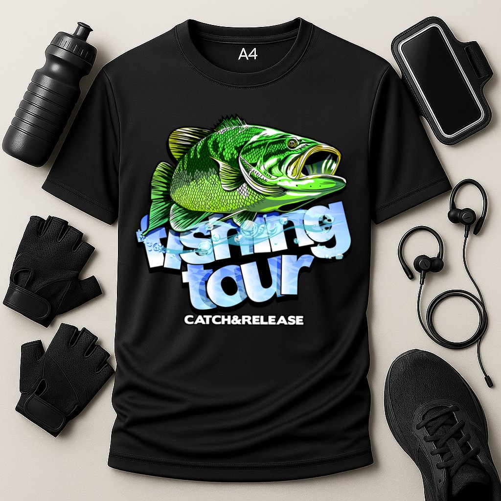 Fishing Tour Catch And Release Cooling Performance Crew T-Shirt