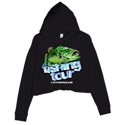 Fishing Tour Catch And Release Crop Fleece Hoodie