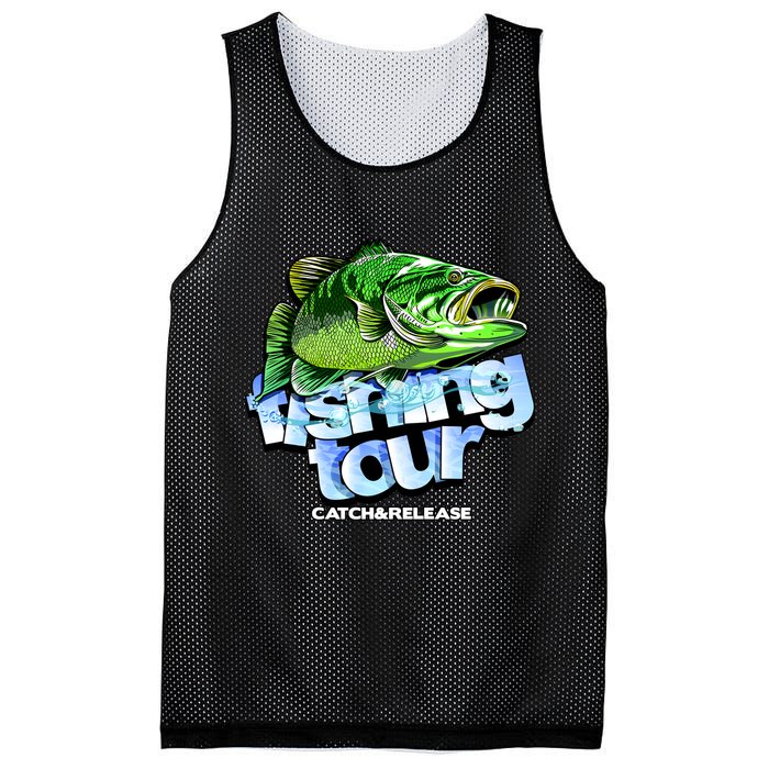 Fishing Tour Catch And Release Mesh Reversible Basketball Jersey Tank
