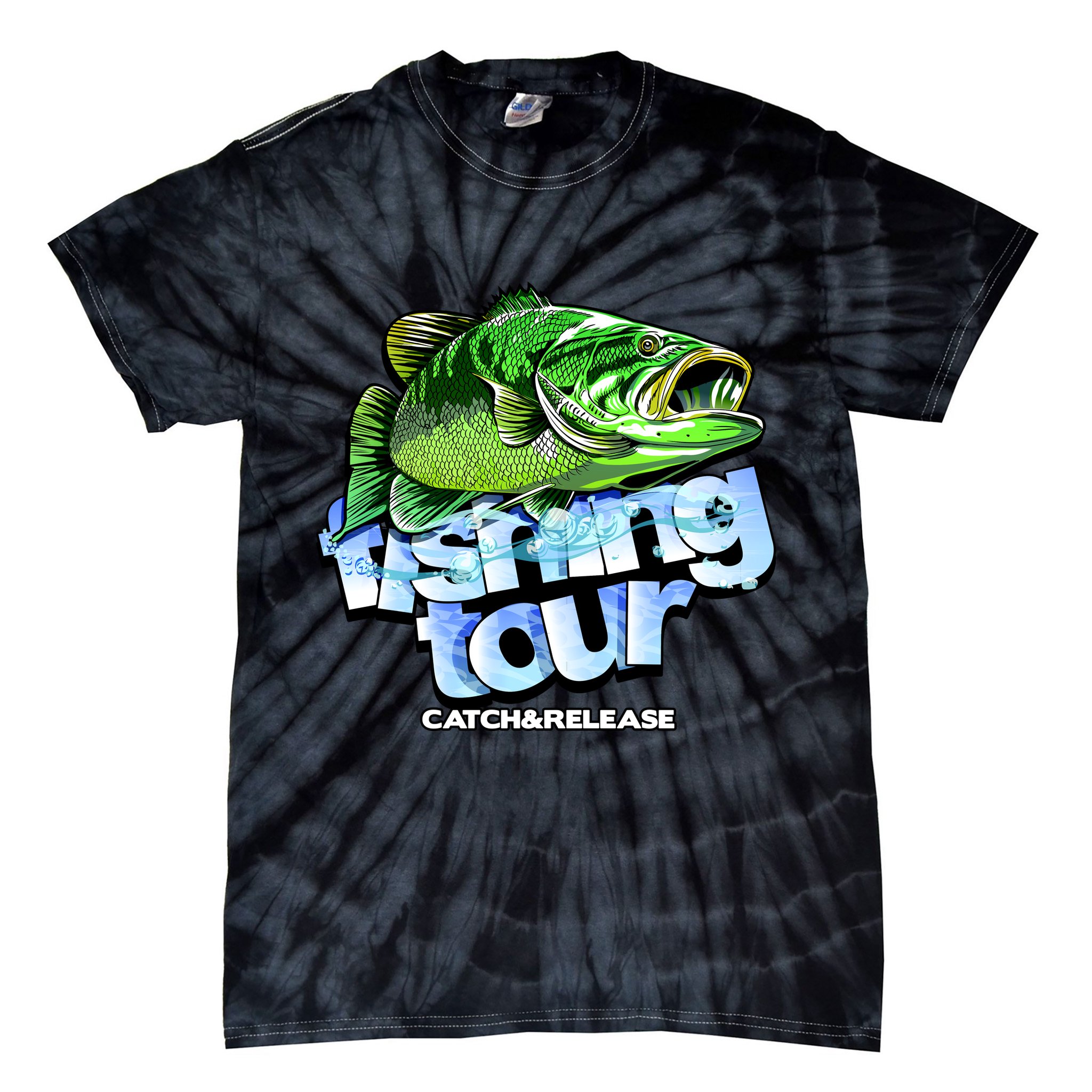 Fishing Tour Catch And Release Tie-Dye T-Shirt