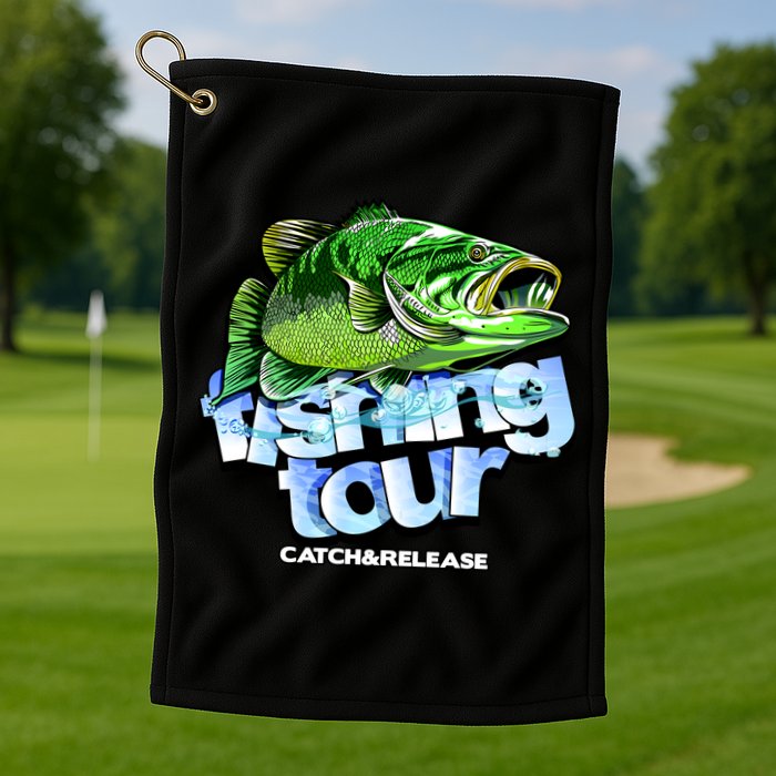Fishing Tour Catch And Release Golf Towel