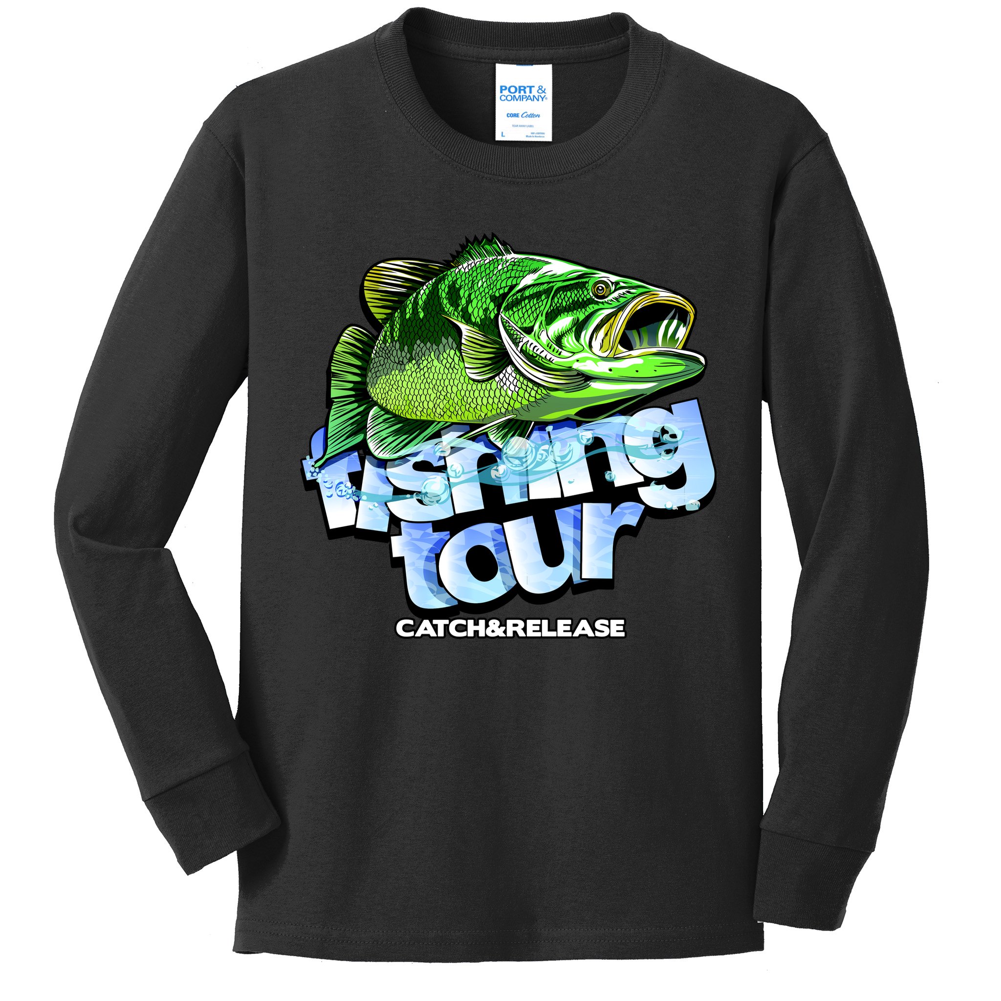 Fishing Tour Catch And Release Kids Long Sleeve Shirt