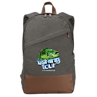 Fishing Tour Catch And Release Cotton Canvas Backpack