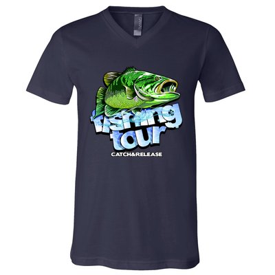 Fishing Tour Catch And Release V-Neck T-Shirt