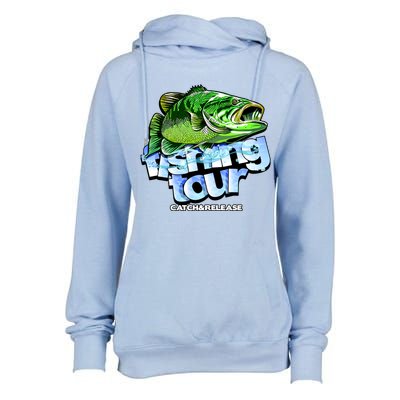 Fishing Tour Catch And Release Womens Funnel Neck Pullover Hood