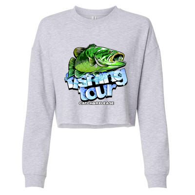 Fishing Tour Catch And Release Cropped Pullover Crew