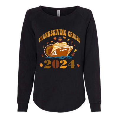 Family Thanksgiving Cruise 2024 Autumn Cruise Squad Fall Gift Womens California Wash Sweatshirt