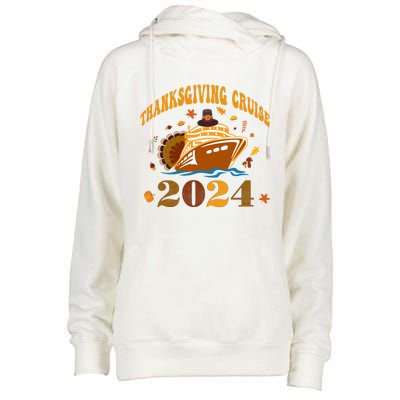 Family Thanksgiving Cruise 2024 Autumn Cruise Squad Fall Gift Womens Funnel Neck Pullover Hood