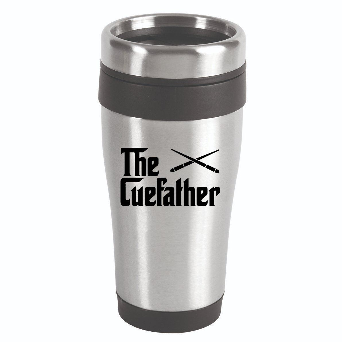 Funny The Cue Father Gift Funny Pool Billiards Player Gift 16oz Travel Tumbler