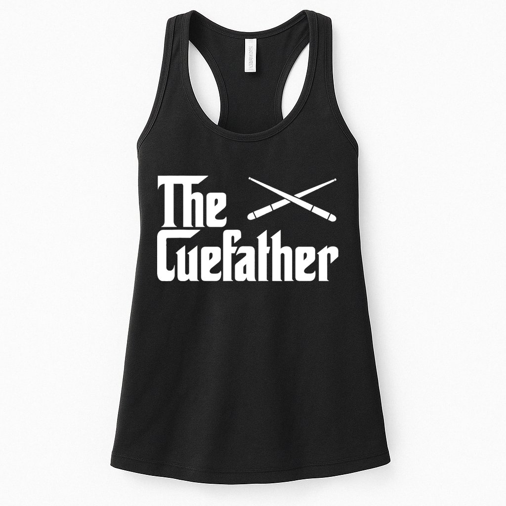 Funny The Cue Father Gift Funny Pool Billiards Player Gift Womens Tank Top