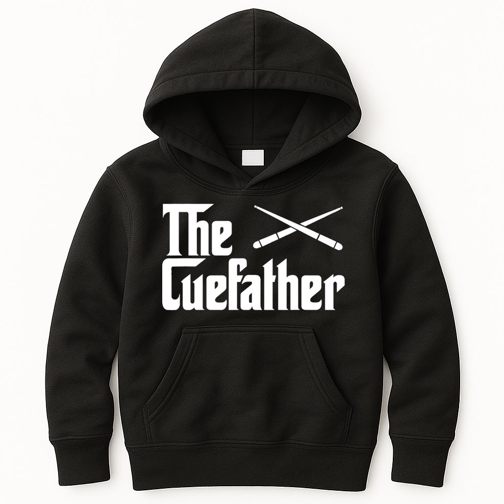 Funny The Cue Father Gift Funny Pool Billiards Player Gift Kids Hoodie