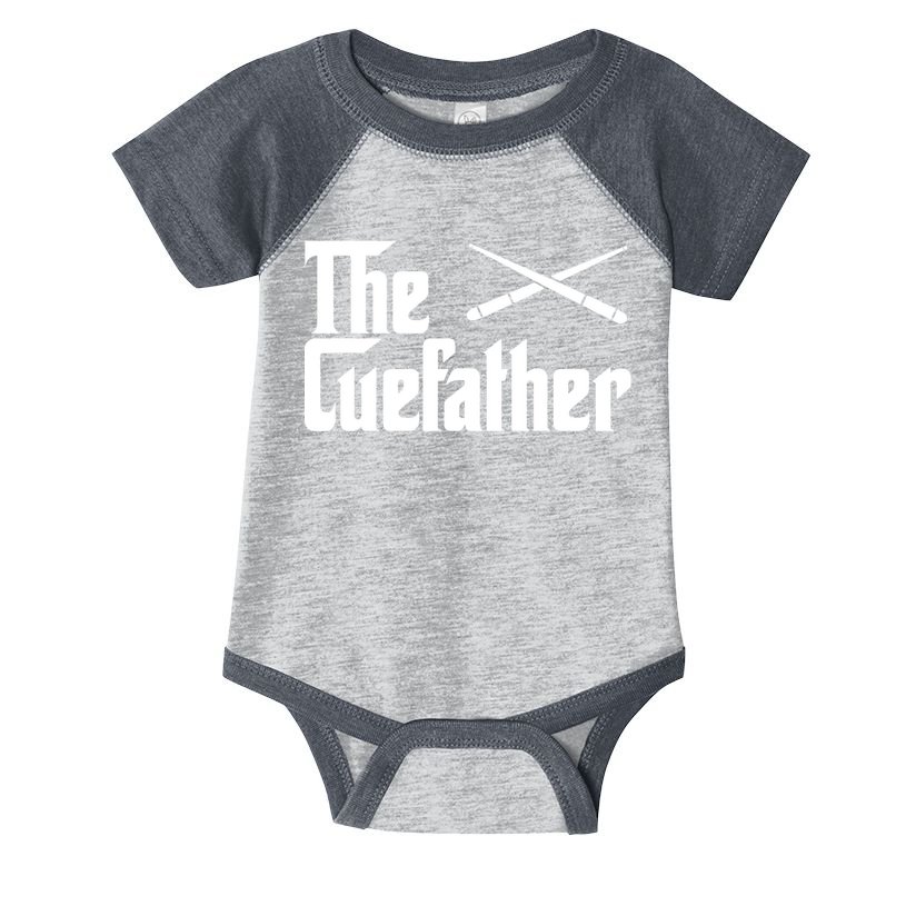 Funny The Cue Father Gift Funny Pool Billiards Player Gift Infant Baby Jersey Bodysuit
