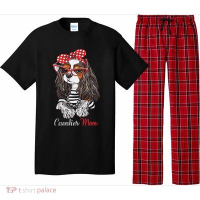 Funny Tricolor Cavalier King Charles Spaniel Mom Lover Pajama Set