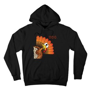 Funny Thanksgiving Cute Turkey Moo IM A Cow Gift Hoodie