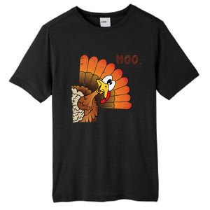 Funny Thanksgiving Cute Turkey Moo IM A Cow Gift Tall Fusion ChromaSoft Performance T-Shirt