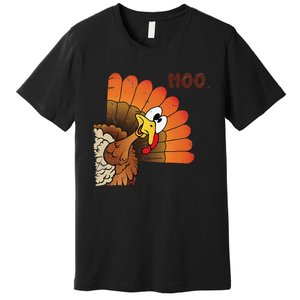 Funny Thanksgiving Cute Turkey Moo IM A Cow Gift Premium T-Shirt