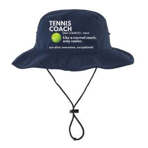 Funny Tennis Coach Definition Coaching Gift Legacy Cool Fit Booney Bucket Hat