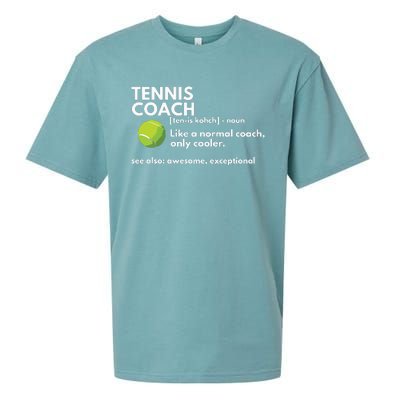 Funny Tennis Coach Definition Coaching Gift Sueded Cloud Jersey T-Shirt