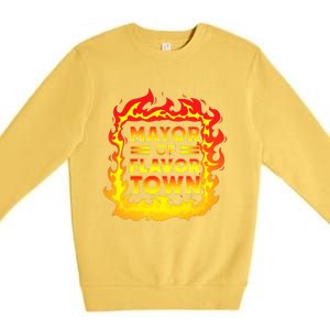 Flavor Town Cooking Guy Fieri BBQ Premium Crewneck Sweatshirt