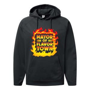 Flavor Town Cooking Guy Fieri BBQ Performance Fleece Hoodie