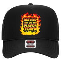 Flavor Town Cooking Guy Fieri BBQ High Crown Mesh Back Trucker Hat