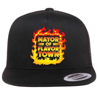 Flavor Town Cooking Guy Fieri BBQ Flat Bill Trucker Hat