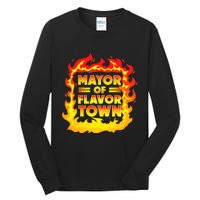 Flavor Town Cooking Guy Fieri BBQ Tall Long Sleeve T-Shirt