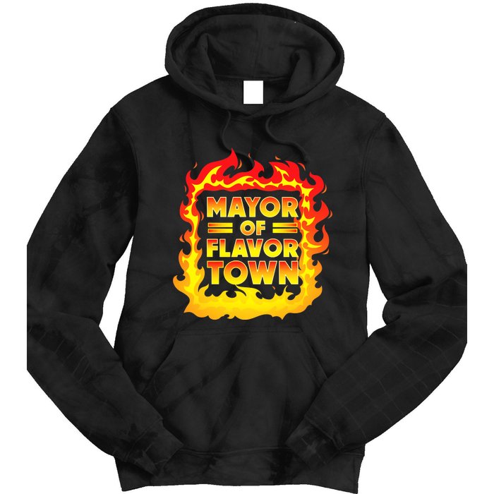 Flavor Town Cooking Guy Fieri BBQ Tie Dye Hoodie