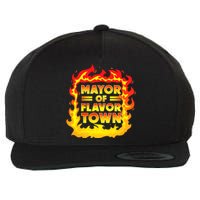 Flavor Town Cooking Guy Fieri BBQ Wool Snapback Cap