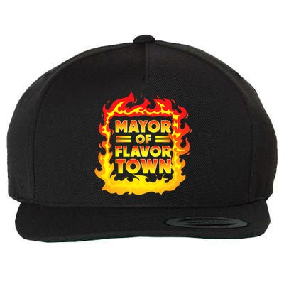 Flavor Town Cooking Guy Fieri BBQ Wool Snapback Cap