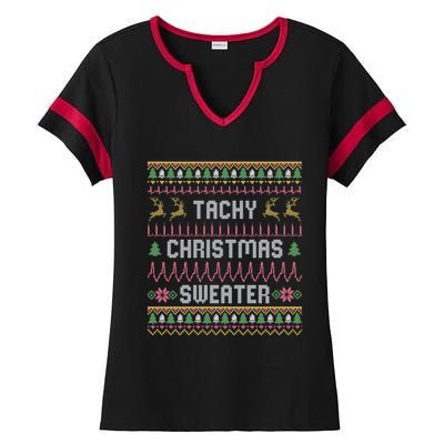 Funny Tachy Christmas Sweater Medical Cardiac Icu Nurse Ugly Gift Ladies Halftime Notch Neck Tee