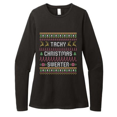 Funny Tachy Christmas Sweater Medical Cardiac Icu Nurse Ugly Gift Womens CVC Long Sleeve Shirt