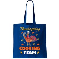 Funny Turkey Chef Outfit  Thanksgiving Cooking Team Tote Bag