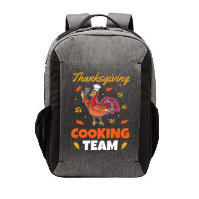 Funny Turkey Chef Outfit  Thanksgiving Cooking Team Vector Backpack