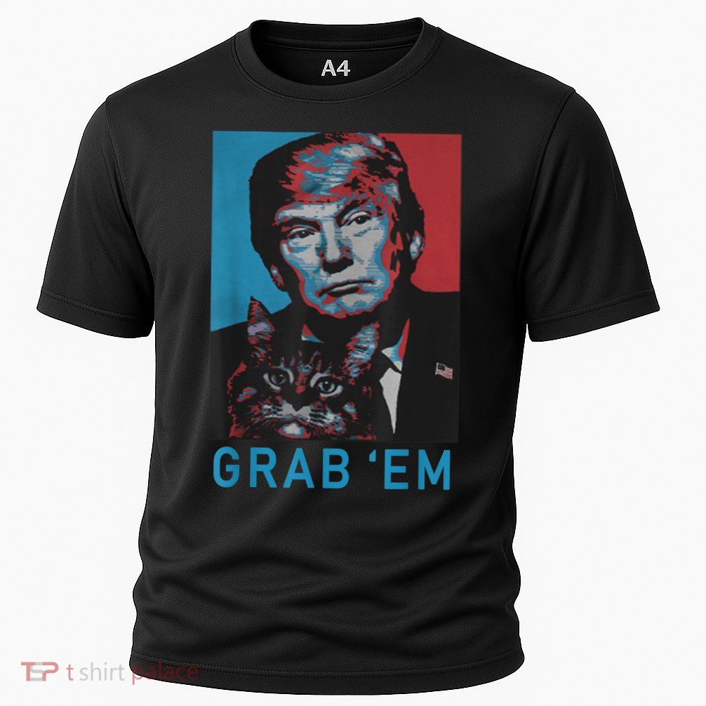 Funny Trump Cat Grab' Em Vintage Retro Trump Gift Performance Shirt