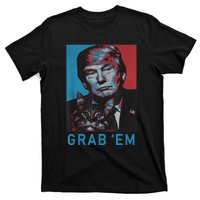 Funny Trump Cat Grab' Em Vintage Retro Trump Gift T-Shirt