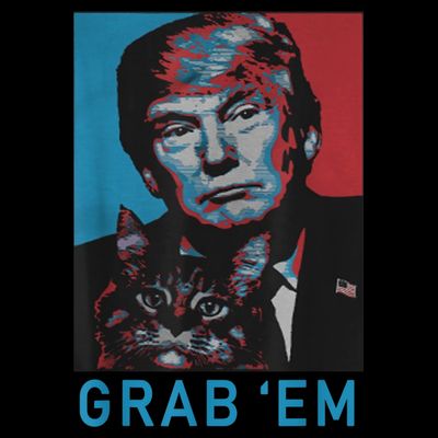 Funny Trump Cat Grab' Em Vintage Retro Trump Gift T-Shirt