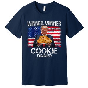 Funny Trump Christmas Design Winner Winner Cookie Dinner Premium T-Shirt