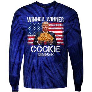 Funny Trump Christmas Design Winner Winner Cookie Dinner Tie-Dye Long Sleeve Shirt