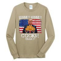 Funny Trump Christmas Design Winner Winner Cookie Dinner Tall Long Sleeve T-Shirt