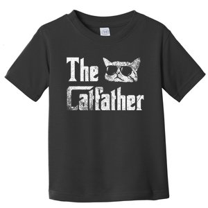 Funny The Catfather Cool Cat Daddy Glasses Gift Toddler T-Shirt