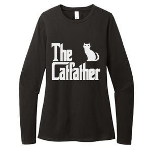 Funny The Catfather Fathers Day Cat Dad Pet Owner Gift Womens CVC Long Sleeve Shirt