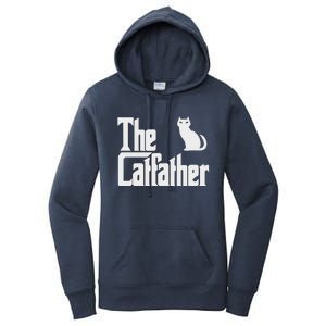 Funny The Catfather Fathers Day Cat Dad Pet Owner Gift Women's Pullover Hoodie